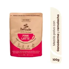 Pink Latte Bebida de proteina vegetal Naturela x 100 g Vegana Sin Gluten Betaglucanos de Ganoderma Pink Latte Bebida de proteina vegetal Naturela x 100 g Vegana Sin Gluten Betaglucanos de Ganoderma