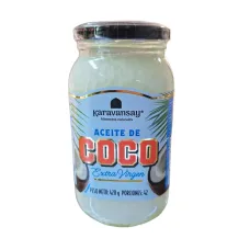 Aceite De Coco prensado en frio Karavansay x 420 g Extravirgen libre de gluten natural Aceite De Coco prensado en frio Karavansay x 420 g Extravirgen libre de gluten natural