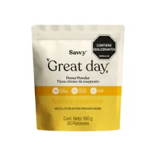 Magnesio Savvy Great Day Lemon Gingerine x 180 gr Dr Carlos Jaramillo Magnesio Savvy Great Day Lemon Gingerine x 180 gr Dr Carlos Jaramillo