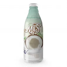 leche de coco Mils x 1000 ml bebida probiotica sabor natural