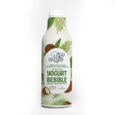 Yogur de coco natural Mils x 1000 g libre de lacteos sin azucar 